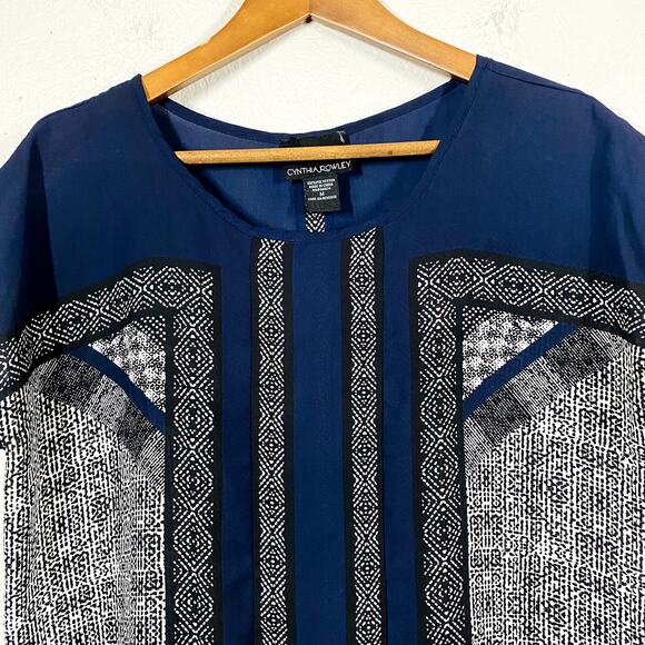 Cynthia Rowley Sleeveless Tunic Semi Sheer Top Career Casual - M - Picture 3 of 4